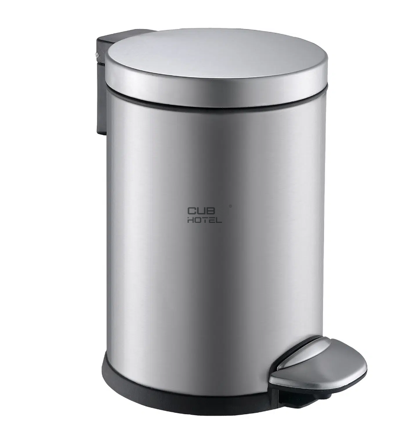 Cubo con Pedal 3L Acero Inoxidable Mate EKO LUNA